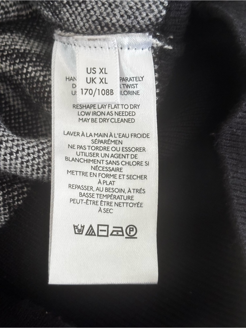 Maeve by Anthropology Trixie Knit Crop Sweater Black & White Daisy & Cherry XL - Picture 6 of 7